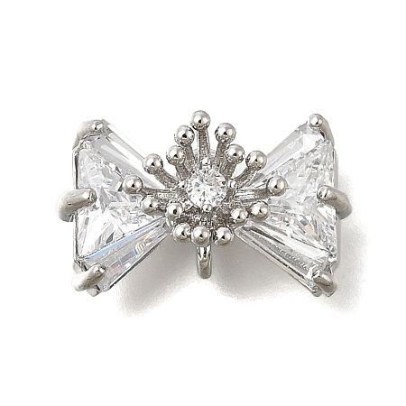 Brass Micro Pave Cubic Zirconia Pendants KK-U061-22P-1