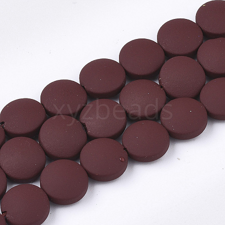 Spray Painted Non-magnetic Synthetic Hematite Beads G-T116-02-21-1