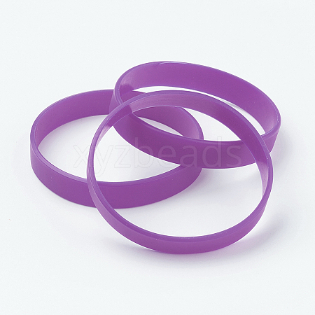 Silicone Wristbands Bracelets LS-BJEW-J176-180-14-1