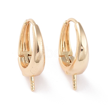 Brass Hoop Earring Findings KK-G418-30G-1