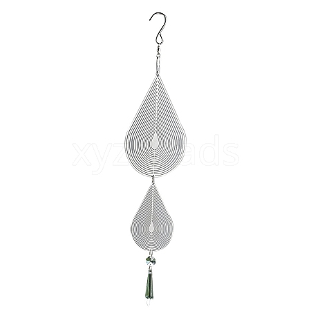 Teardrop Stainless Steel 3D Wind Spinners PW-WG30C9C-01-1