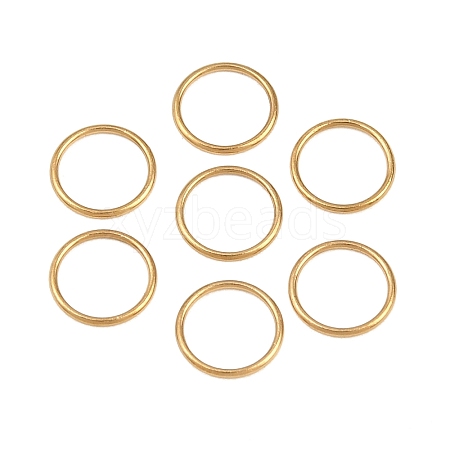 Ion Plating(IP) 304 Stainless Steel Closed Jump Rings STAS-G393-06G-09-1