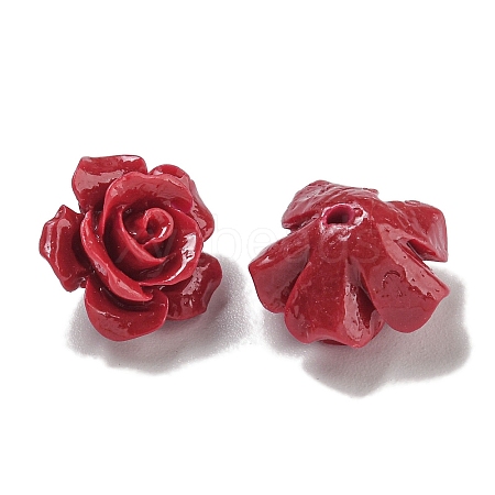 Synthetic Coral Dyed Carved Beads SHEL-I001-05A-03-1