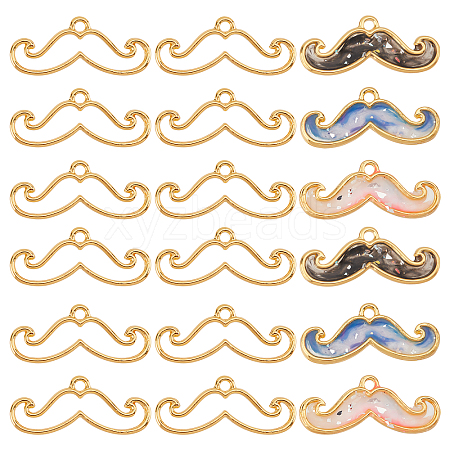 20Pcs Beard Alloy Small Handmade Pendant FIND-OC0001-52-1