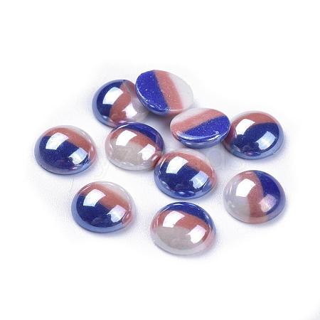 Opaque Glass Cabochons GGLA-S038-12P-10mm-1