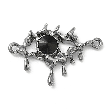 Alloy Jet Rhinestone Pendants LS-PALLOY-P294-01B-02-1