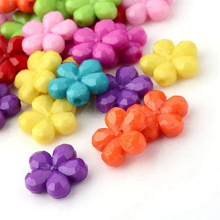 Opaque Acrylic Beads SACR-Q128-05-1