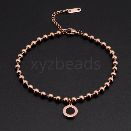 Titanium Steel Charm Anklets WGE3F25-19-1