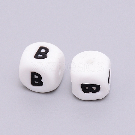 Silicone Beads SIL-WH0002-25B-B-1