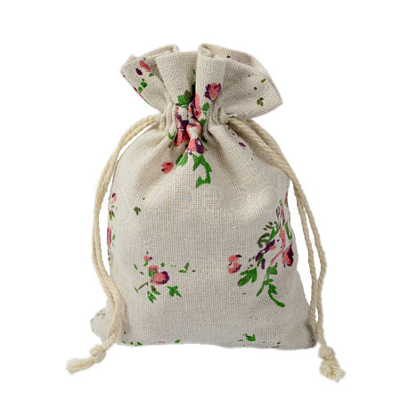 Linenette Drawstring Bags CON-PW0001-078A-17-1