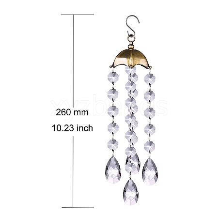 Crystal Glass Sun Catcher Pendant PW-WG3FF73-03-1