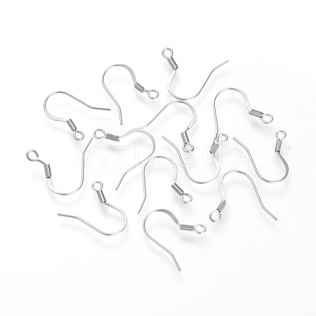 Tarnish Resistant 304 Stainless Steel French Earring Hooks X-STAS-S066-08-1