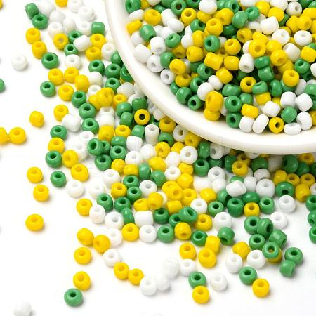 6500Pcs 300G 3 Colors Glass Seed Beads SEED-LS0001-06-1