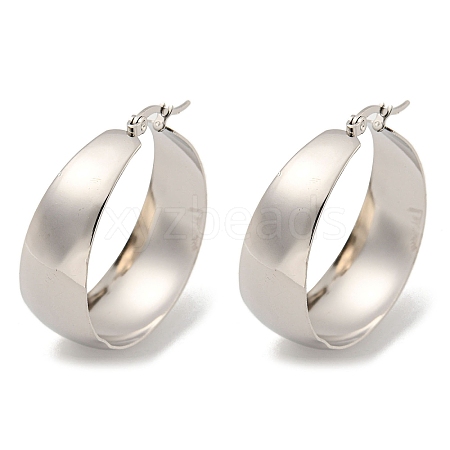 Tarnish Resistant 202 Stainless Steel Hoop Earring EJEW-H003-09P-02-1