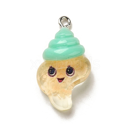 Marine Animal Series Resin Pendants RESI-Q012-01D-02-1