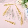 Globleland 20Pcs 2 Colors Iron Finger Nail Rings AJEW-GL0002-27-4