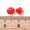 Faceted Bicone Transparent Acrylic Beads DBB6mm07-2