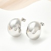 304 Stainless Steel Stud Earrings for Women EJEW-U051-01P-3