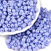 Opaque Baking Paint Glass Seed Beads SEED-T008-02R-1