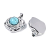 Synthetic Turquoise Pendants KK-U043-43P-B-2