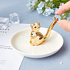 Porcelain Cat Ring Holder DJEW-WH0007-21-3