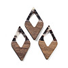 Walnut Wood with Resin Pendants FIND-Z050-01B-1