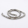 Half Plated Faceted Rondelle Glass Beads Strands GLAA-A024B-HP04-2