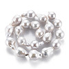 Natural Baroque Pearl Keshi Pearl Beads Strands PEAR-S019-05A-3