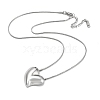 304 Stainless Steel Pendant Necklaces NJEW-G120-01P-3