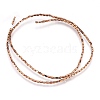 Electroplate Non-magnetic Synthetic Hematite Beads Strands G-I208-21-2