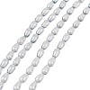 Electroplate Transparent Glass Beads Strands EGLA-TA0001-02B-1