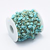 Handmade Synthetic Turquoise Beaded Chains CHC-I026-D-01G-4
