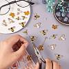 24Pcs 4 Style Alloy Enamel Pendants FIND-SZ0002-30-5