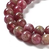 Natural Watermelon Tourmaline Bead Strands G-NH0006-A01-02-4