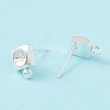 201 Stainless Steel Stud Earring Findings STAS-P308-05S-3