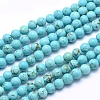 Natural Howlite Beads Strands X-TURQ-G148-07-6mm-1