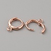 Brass Hoop Earring Findings FIND-WH0110-802B-RG-1