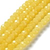 Baking Paint Imitation Jade Glass Bead Strands LS-DGLA-A034-J10mm-A24-1