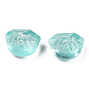 Transparent Spray Painted Glass Beads GLAA-N035-033-C02-3
