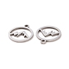 Non-Tarnish 201 Stainless Steel Charms STAS-G281-01P-02-2