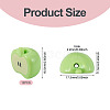 12Pcs Opaque Acrylic Beads MACR-TADJ0001-06A-4