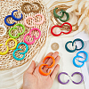 15 Pairs 15 Colors Acrylic Stud Earrings EJEW-DC0001-50-3