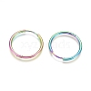 Ion Plating(IP) 304 Stainless Steel Huggie Hoop Earrings LS-EJEW-F111A-25mm-Y-2