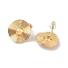 Stainless Steel Stud Earrings EJEW-U018-01G-2