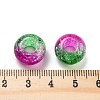 Two Tone Transparent Crackle Acrylic European Beads TACR-P009-B01-02-3