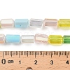 Electroplated Glass Beads Strands EGLA-P067-01A-03-4