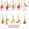 CHGCRAFT Fruit Theme Alloy Enamel Pendant Decorations HJEW-CA0001-44-2