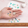 18Pcs 9 Style 201 Stainless Steel Pendants STAS-BT0001-10-4