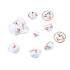 Cherry Pattern Mini Ceramic Tea Sets AJEW-TA0003-48-3