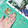 72Pcs 6 Colors Alloy Enamel Pendants ENAM-SC0008-08-3